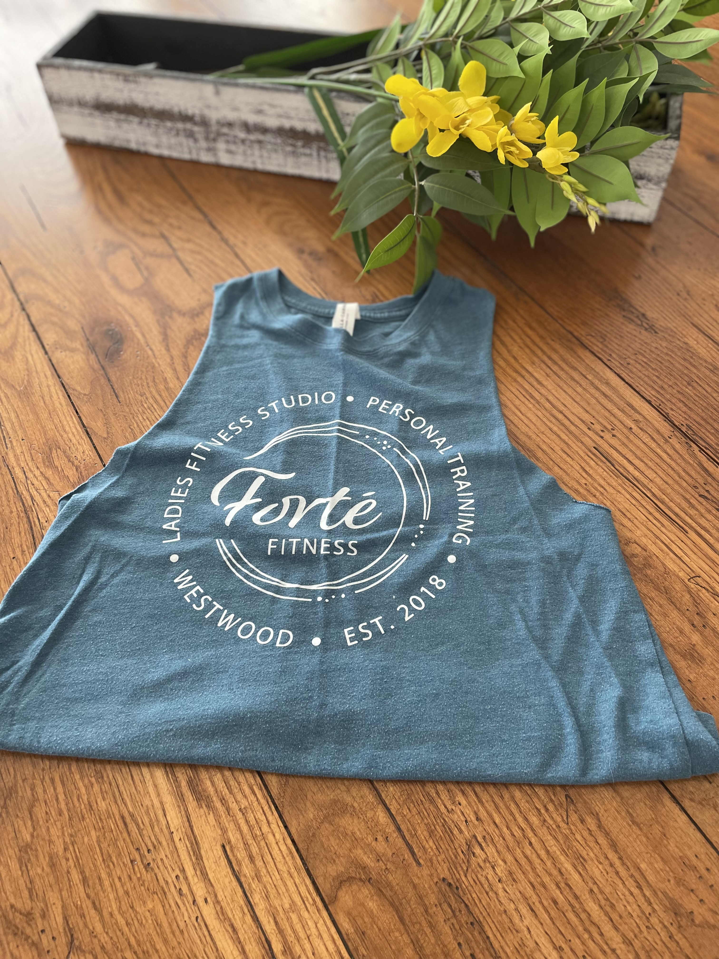 Forté Fitness Tank Top - Steel Blue