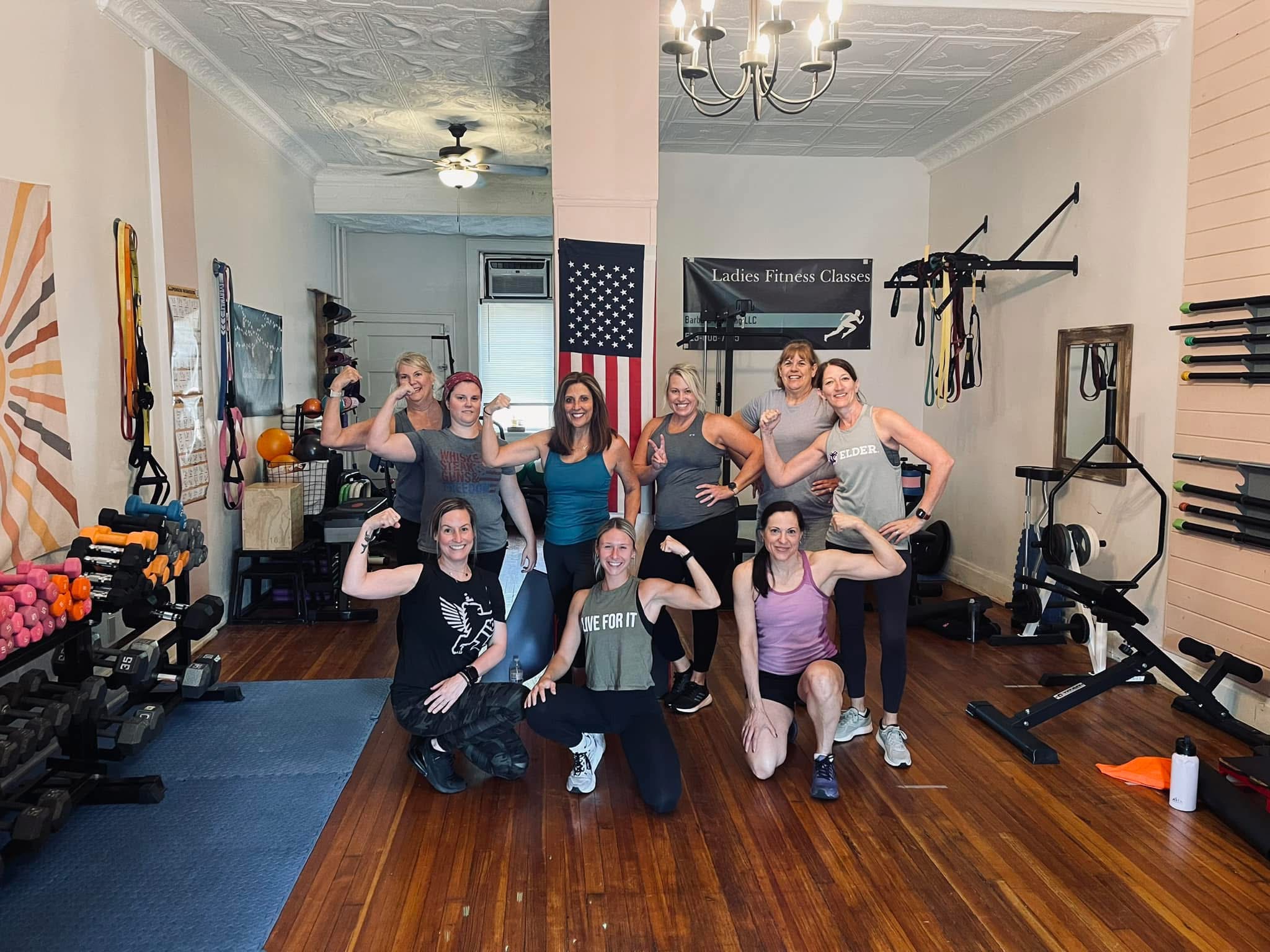 Forté members flexing in studio