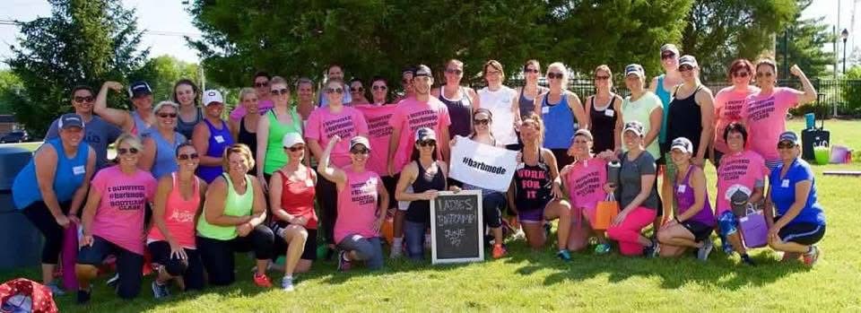 Large outdoor park group